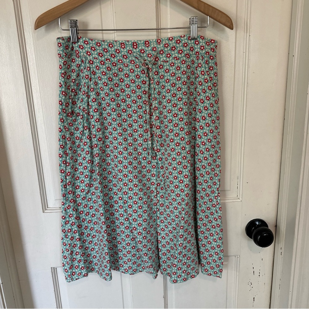 Pretty Vacant Modcloth Pretty Vacant 60s Debbie Cosmos Mint Blue & Floral Sz L‎